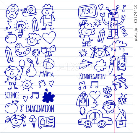School, kindergarten. Happy children. Creativity School, kindergarten. Happy children. Creativity 35574410