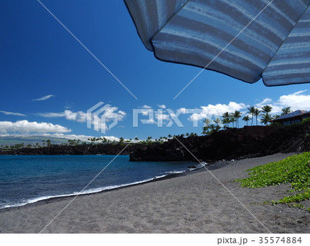 ハワイ島　49ブラックサンドビーチ 35574884