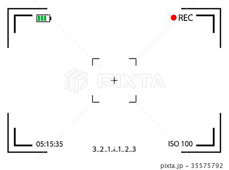 Creative Vector Illustration Of Camera Viewfinderのイラスト素材 35575792 Pixta