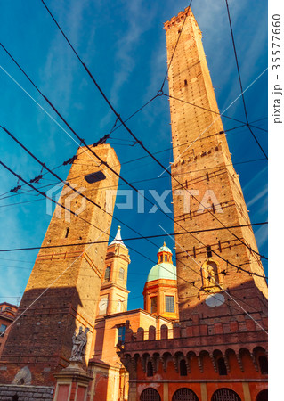 Famous Two Towers of Bologna, Italy 35577660