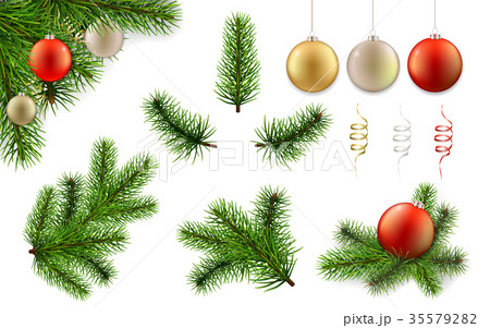 christmas branch and ball set 35579282