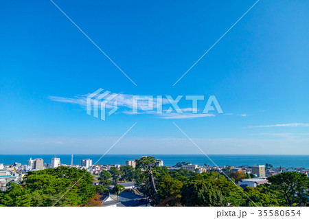 神奈川県小田原市の風景　都市風景　風景素材 35580654