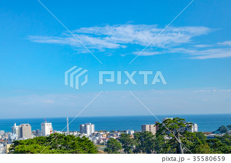 神奈川県小田原市の風景　都市風景　風景素材 35580659