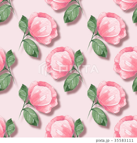 Floral seamless pattern with pink flowers 25 Floral seamless pattern with pink flowers 25 35583111