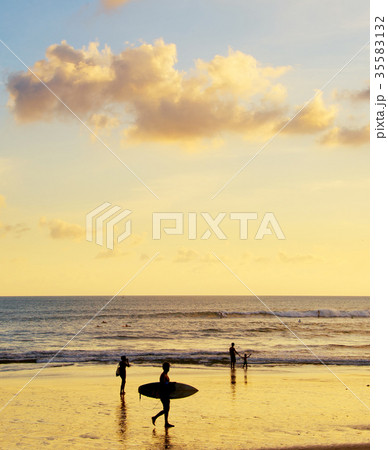 People on Bali island beach People on Bali island beach 35583132