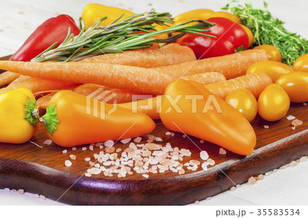 Various vegetables on the table 35583534