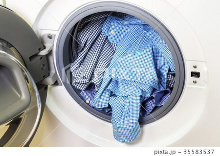 Shirts in washing machine Shirts in washing machine 35583537