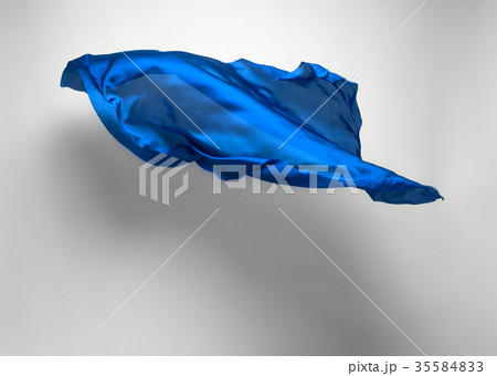 abstract blue fabric in motion 35584833