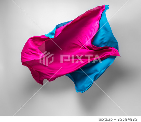 multicolored fabric in motion 35584835