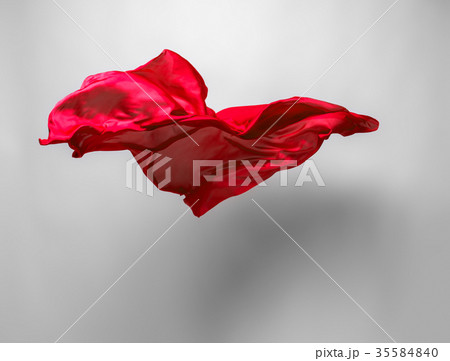 abstract red fabric in motion 35584840