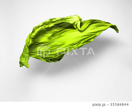 green flying fabric 35584844