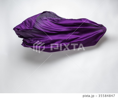 purple flying fabric 35584847