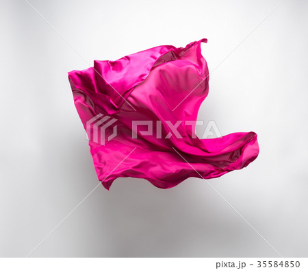 abstract red fabric in motion 35584850