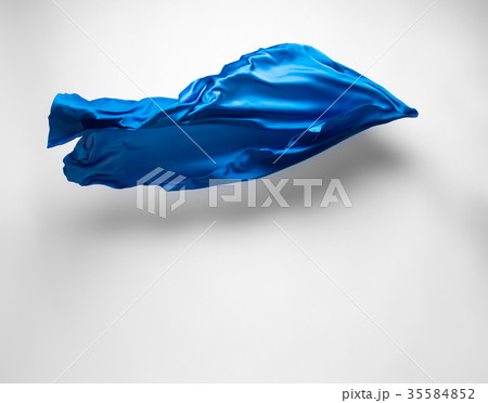 abstract blue fabric in motion 35584852