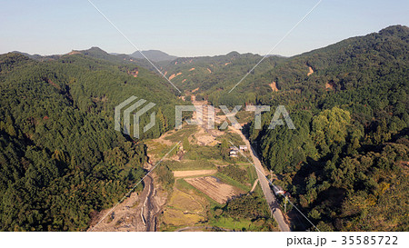 空撮 2017年10月26日撮影 九州北部豪雨後の朝倉市山田 空撮 2017年10月26日撮影 九州北部豪雨後の朝倉市山田 35585722