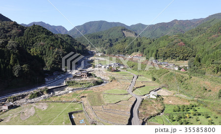 空撮 2017年10月31日撮影 九州北部豪雨後の東峰村宝珠山 空撮 2017年10月31日撮影 九州北部豪雨後の東峰村宝珠山 35585800