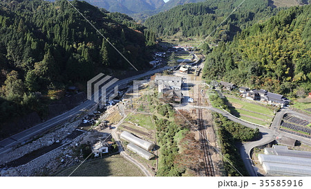 空撮 2017年11月1日撮影 九州北部豪雨後の日田英彦山線_筑前岩屋駅 空撮 2017年11月1日撮影 九州北部豪雨後の日田英彦山線_筑前岩屋駅 35585916