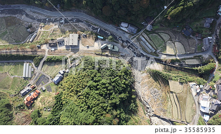 空撮 2017年11月1日撮影 九州北部豪雨後の日田英彦山線_筑前岩屋駅 35585935