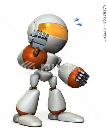 拳をあげる力強いロボット 拳をあげる力強いロボット 35586277