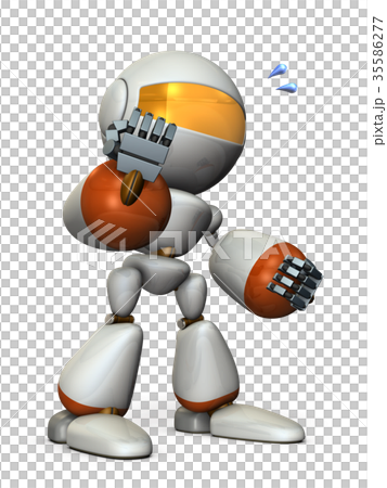 拳をあげる力強いロボット 拳をあげる力強いロボット 35586277