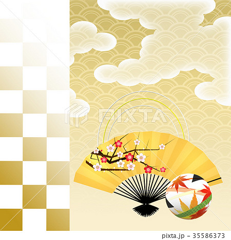 和柄 和風 和柄素材 和の背景のイラスト素材