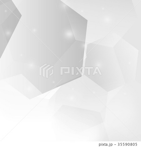 Abstract gray hexagon on white background. Abstract gray hexagon on white background. 35590805