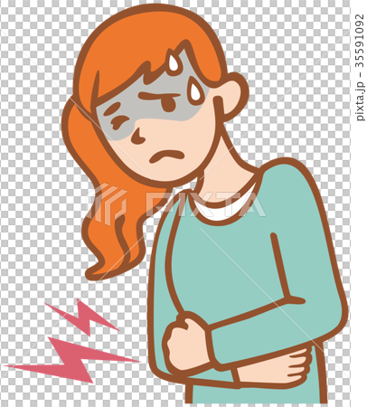 若い女性　腹痛 35591092
