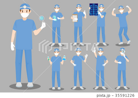 cute cartoon doctor 35591226