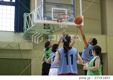 バスケの練習試合 バスケの練習試合 35591865
