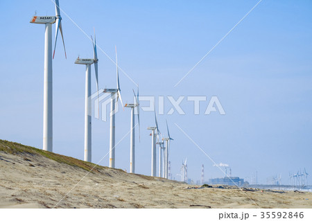 波崎風力発電所・波崎ウインドファーム 35592846