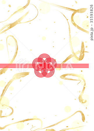 新年　背景　水引 35593826