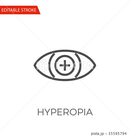 Hyperopia Vector Icon Hyperopia Vector Icon 35595794
