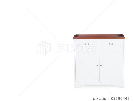 Wood Cabinet isolated on white background Wood Cabinet isolated on white background 35596442