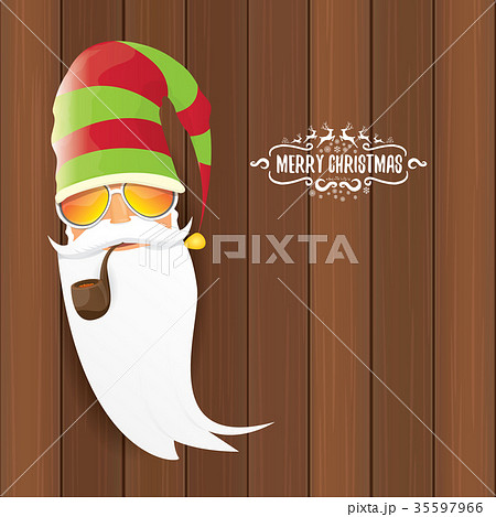 vector bad rock n roll dj santa claus with smoking vector bad rock n roll dj santa claus with smoking 35597966