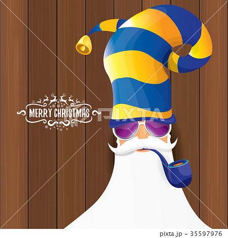 vector bad rock n roll dj santa claus with smoking vector bad rock n roll dj santa claus with smoking 35597976