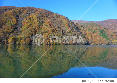 広瀬湖と黄葉 広瀬湖と黄葉 35598400