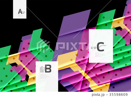 Color triangles background design 35598609