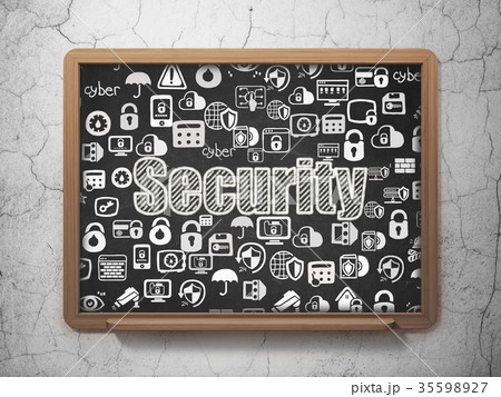 Privacy concept: Security on School board 35598927
