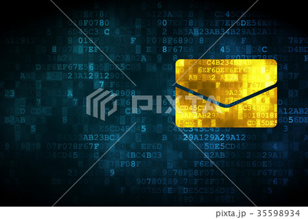 Finance concept: Email on digital background Finance concept: Email on digital background 35598934