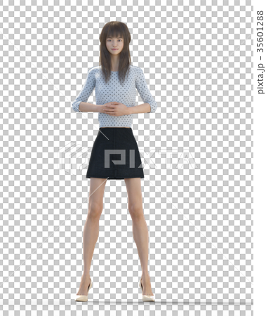 A woman with beautiful legs to pose perming3DCG Illustration material A woman with beautiful legs to pose perming3DCG Illustration material 35601288