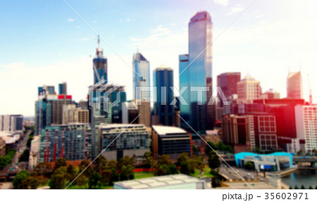 Unfocused view of the city 35602971