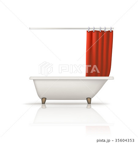 bathtube red curtain bathtube red curtain 35604353