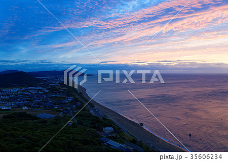 渥美半島 片浜十三里の朝焼け 渥美半島 片浜十三里の朝焼け 35606234