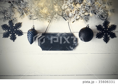 Black Plate, Fairy Light, Copy Space Black Plate, Fairy Light, Copy Space 35606331