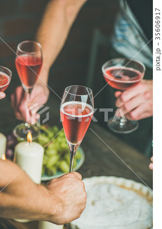 People having party, gathering, celebrating with 35606917