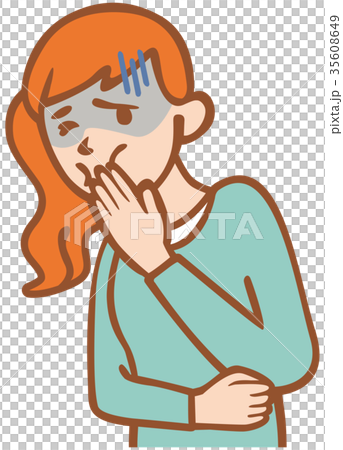Young woman nausea Young woman nausea 35608649