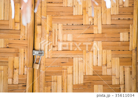 Texture of bamboo door Texture of bamboo door 35611034