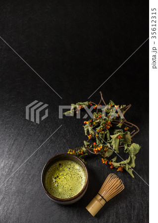 抹茶　茶道　Traditional beauty green tea of ​​Japan 35612315