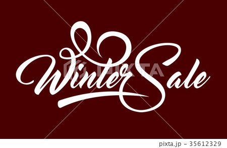 White text Winter Sale White text Winter Sale 35612329
