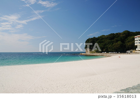 白良浜　白浜　和歌山県　白浜温泉　砂浜 35618013